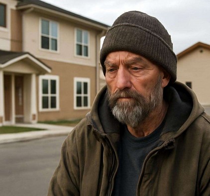 Homeless old man