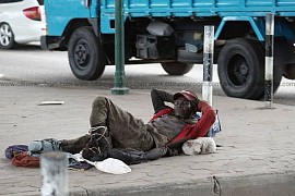 Homeless man